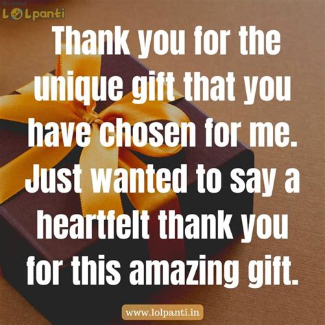 thank you for gift lines